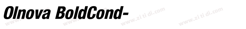 Olnova BoldCond字体转换 Olnova BoldCond字体转换